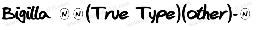 Bigilla 常规(True Type)(other)字体转换